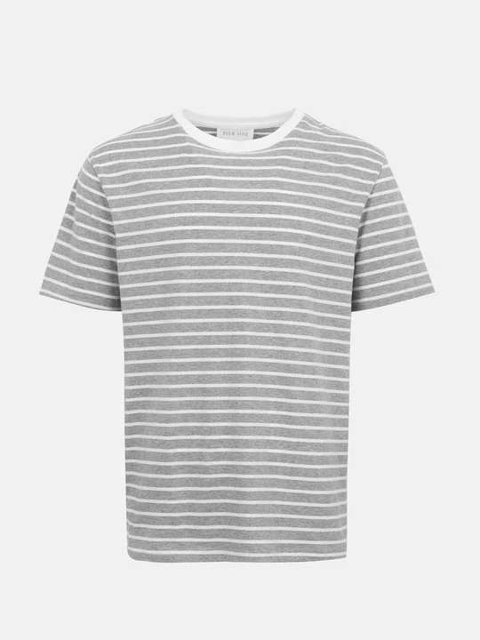 Zdjęcie produktu T-shirt z nadrukiem Pier One jasnoszary melanż