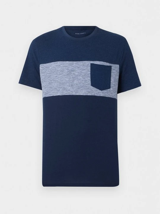 Zdjęcie produktu T-shirt z nadrukiem Pier One By Zalando granatowy