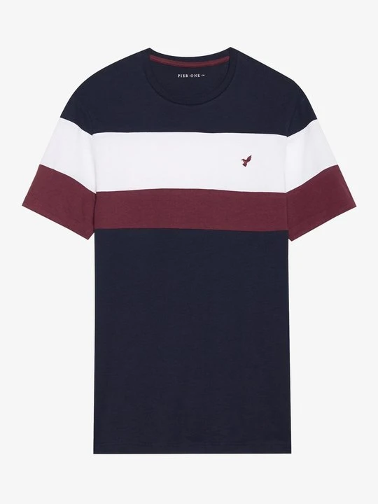 Zdjęcie produktu T-shirt z nadrukiem Pier One By Zalando granatowy