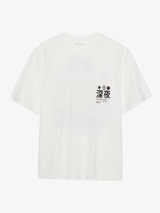 Zdjęcie produktu T-shirt z nadrukiem Pier One By Zalando mleczny