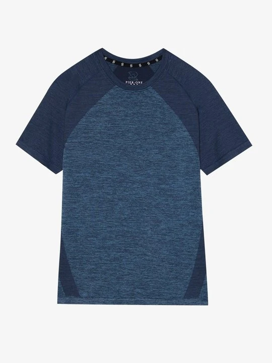 Zdjęcie produktu T-shirt z nadrukiem Pier One Sport By Zalando granatowy