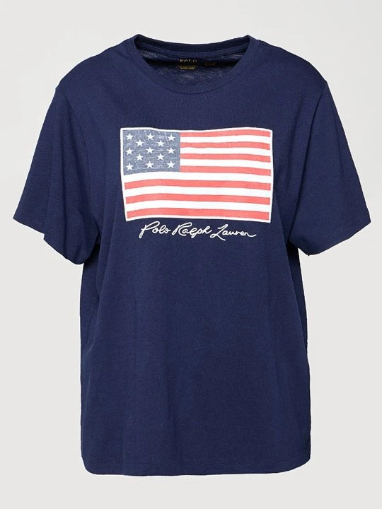 Zdjęcie produktu T-shirt z nadrukiem Polo Ralph Lauren granatowy
