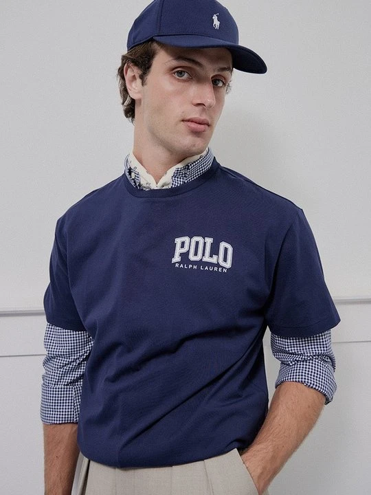 Zdjęcie produktu T-shirt z nadrukiem Polo Ralph Lauren granatowy