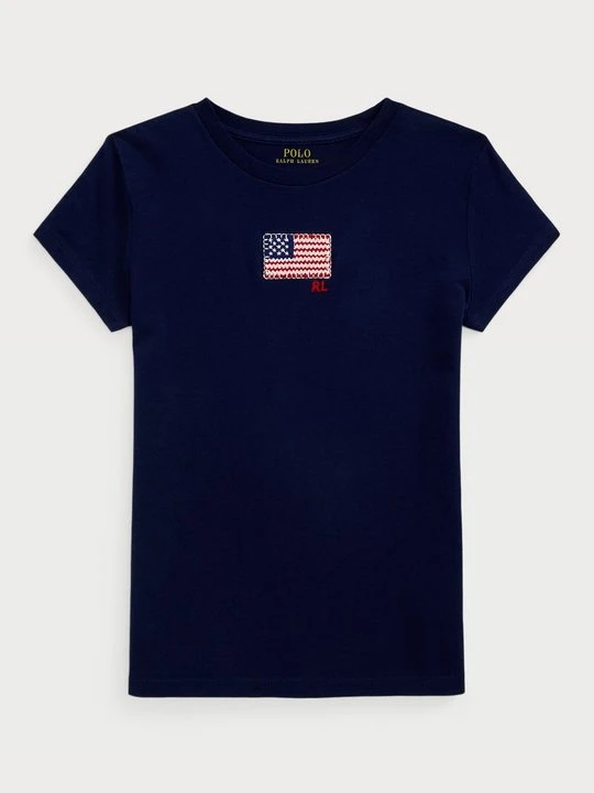 Zdjęcie produktu T-shirt z nadrukiem Polo Ralph Lauren granatowy