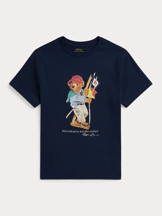 Zdjęcie produktu T-shirt z nadrukiem Polo Ralph Lauren granatowy