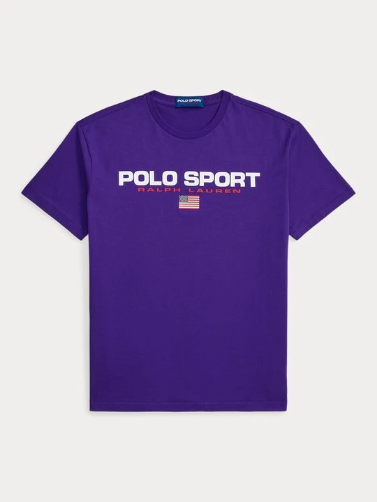 Zdjęcie produktu T-shirt z nadrukiem Polo Ralph Lauren liliowy
