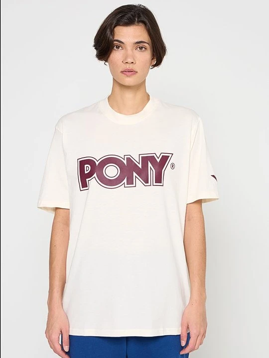 Zdjęcie produktu T-shirt z nadrukiem Pony biały