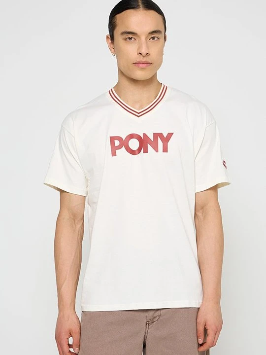 Zdjęcie produktu T-shirt z nadrukiem Pony biały