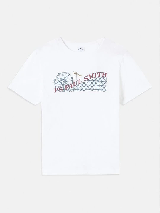 Zdjęcie produktu T-shirt z nadrukiem Paul Smith biały