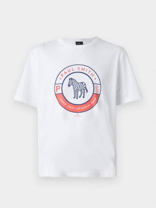 Zdjęcie produktu T-shirt z nadrukiem Paul Smith biały
