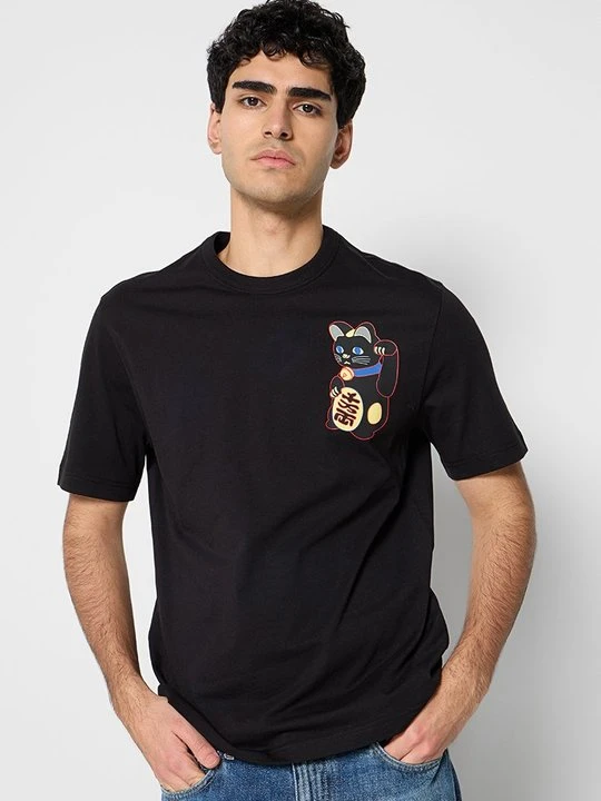 Zdjęcie produktu T-shirt z nadrukiem Paul Smith czarny