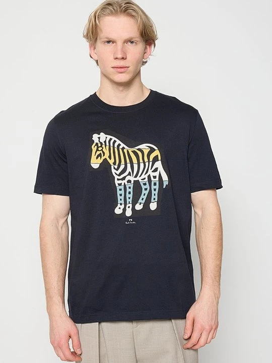 Zdjęcie produktu T-shirt z nadrukiem Paul Smith niebieski