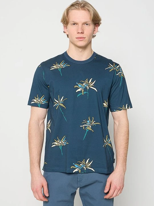 Zdjęcie produktu T-shirt z nadrukiem Paul Smith niebieski