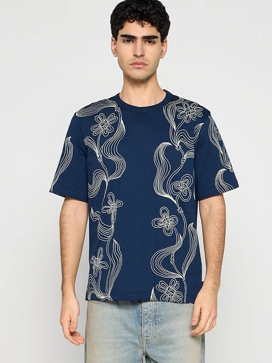 Zdjęcie produktu T-shirt z nadrukiem Paul Smith niebieski