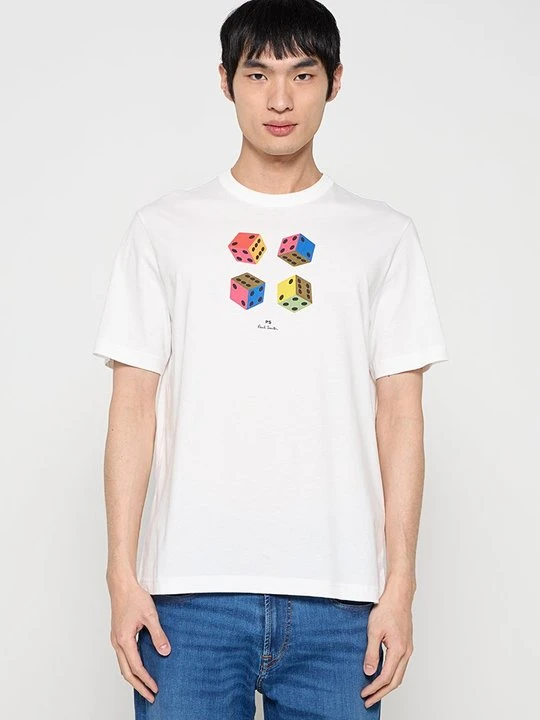 Zdjęcie produktu T-shirt z nadrukiem Paul Smith biały
