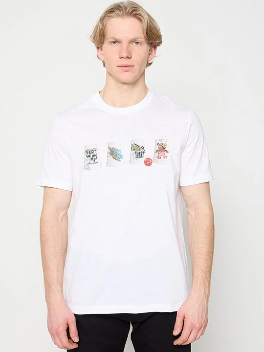 Zdjęcie produktu T-shirt z nadrukiem Paul Smith biały