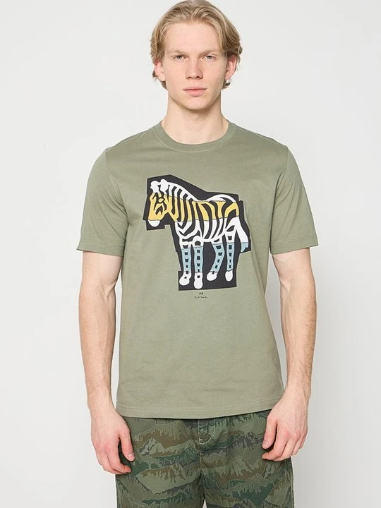 Zdjęcie produktu T-shirt z nadrukiem Paul Smith zielony