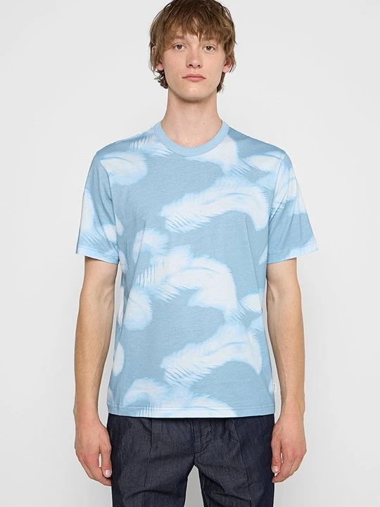 Zdjęcie produktu T-shirt z nadrukiem Paul Smith niebieski