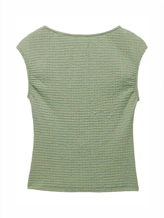 Zdjęcie produktu T-shirt z nadrukiem PULL&BEAR khaki