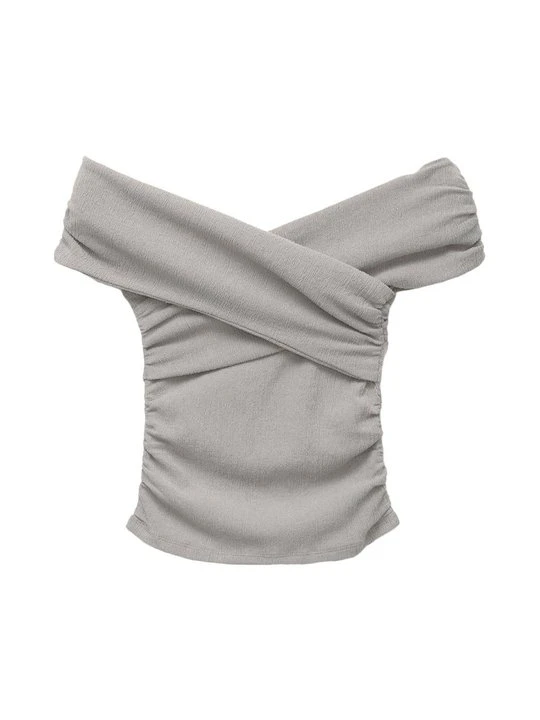 Zdjęcie produktu T-shirt z nadrukiem PULL&BEAR szary