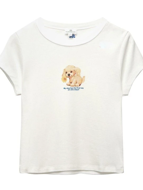 Zdjęcie produktu T-shirt z nadrukiem PULL&BEAR biały