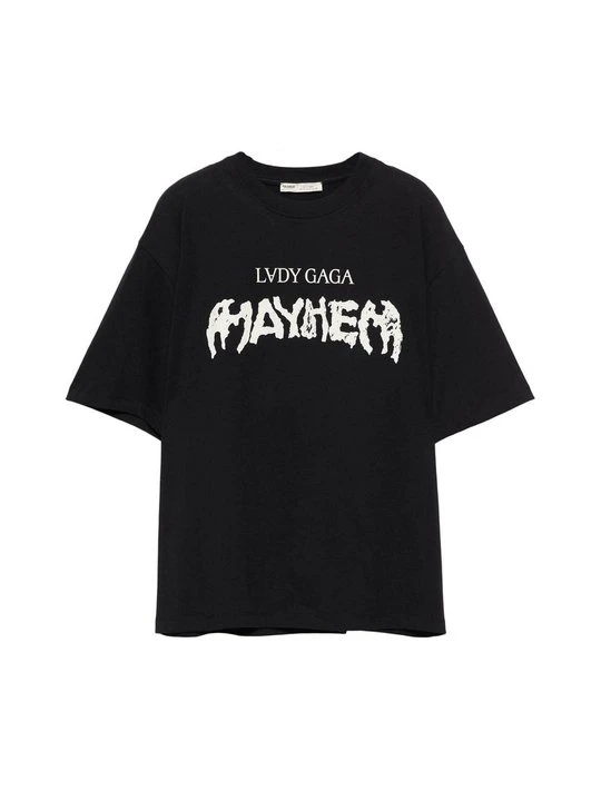 Zdjęcie produktu T-shirt z nadrukiem PULL&BEAR czarny