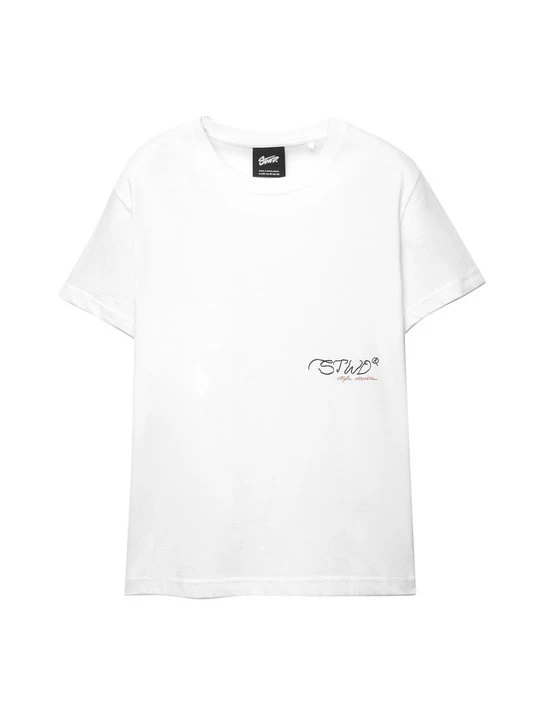 Zdjęcie produktu T-shirt z nadrukiem PULL&BEAR biały