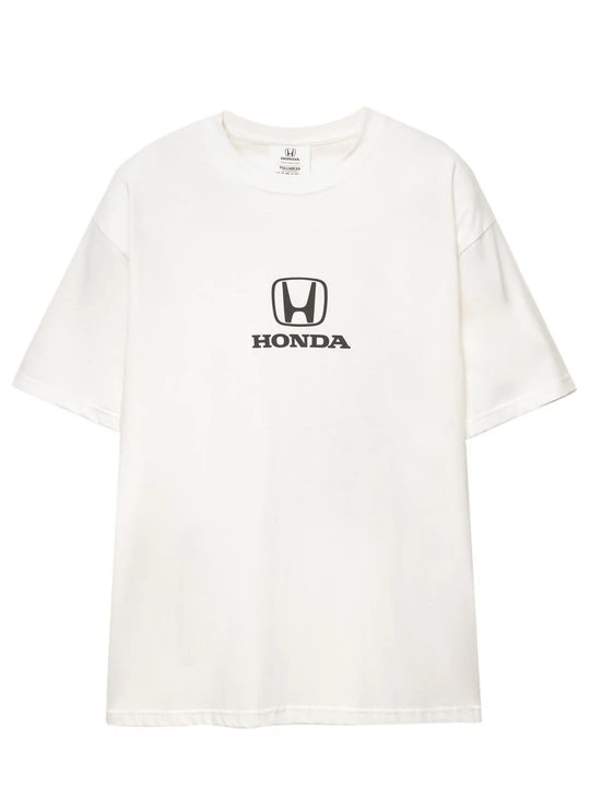 Zdjęcie produktu T-shirt z nadrukiem PULL&BEAR biały