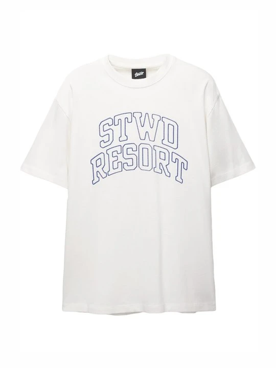 Zdjęcie produktu T-shirt z nadrukiem PULL&BEAR biały