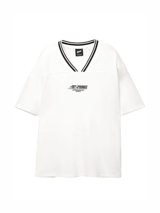 Zdjęcie produktu T-shirt z nadrukiem PULL&BEAR biały