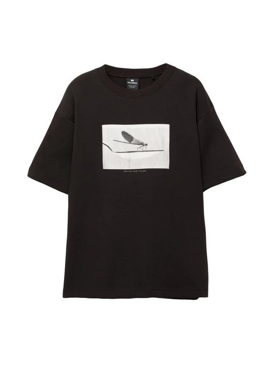 Zdjęcie produktu T-shirt z nadrukiem PULL&BEAR czarny