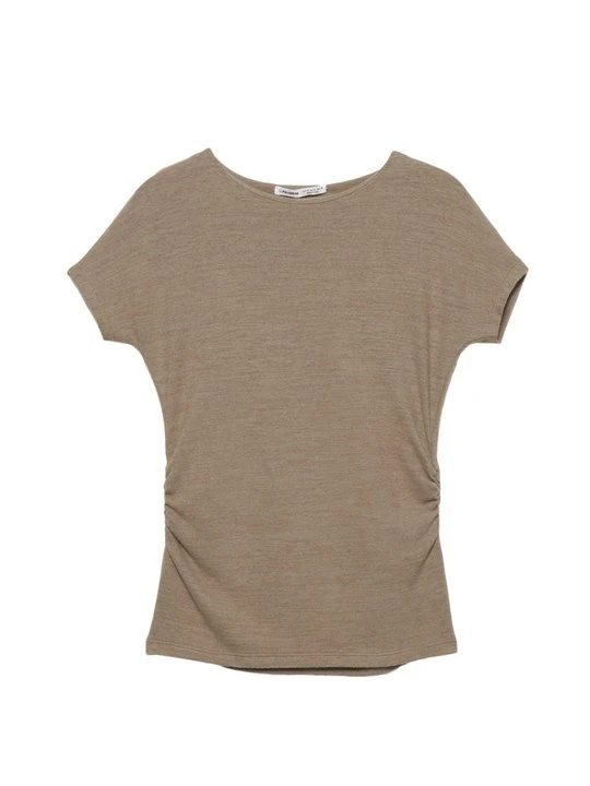 Zdjęcie produktu T-shirt z nadrukiem PULL&BEAR wielbłądzi