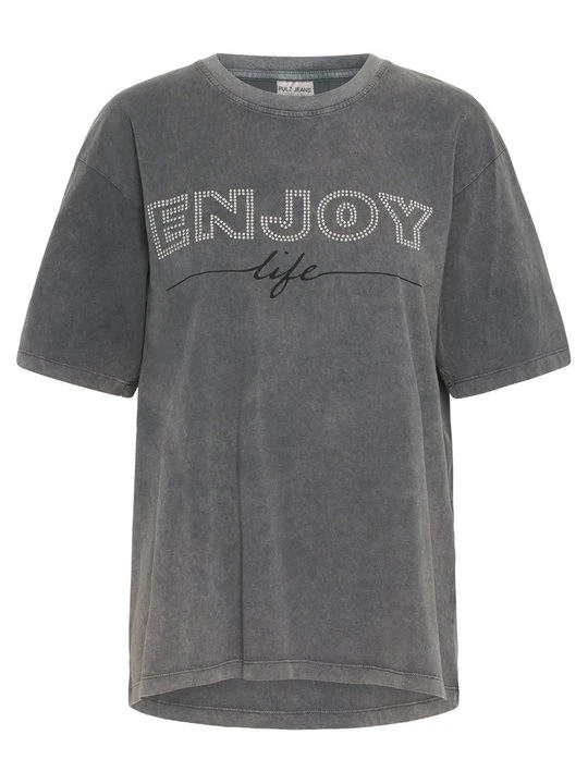 Zdjęcie produktu T-shirt z nadrukiem PULZ czarny