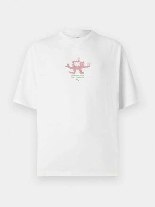 Zdjęcie produktu T-shirt z nadrukiem Puma piaskowy