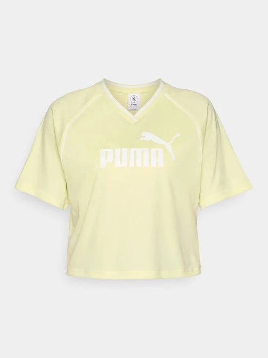 Zdjęcie produktu T-shirt z nadrukiem Puma jasnożółty