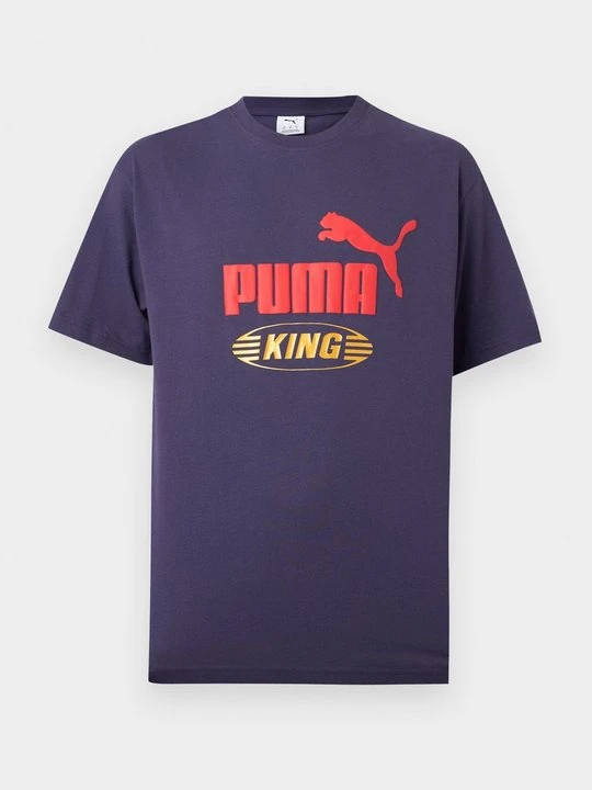Zdjęcie produktu T-shirt z nadrukiem Puma fioletowy