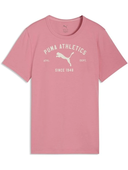 Zdjęcie produktu T-shirt z nadrukiem Puma różowy