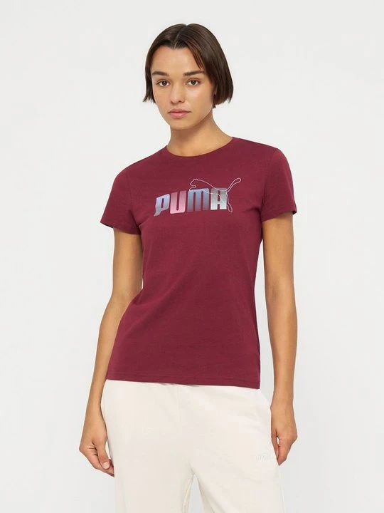 Zdjęcie produktu T-shirt z nadrukiem Puma czerwony metalik