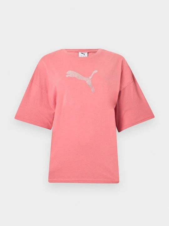 Zdjęcie produktu T-shirt z nadrukiem Puma różowy