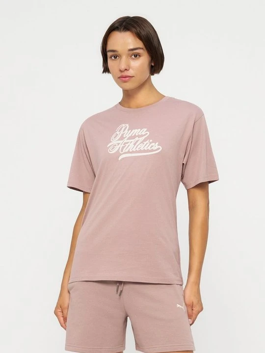 Zdjęcie produktu T-shirt z nadrukiem Puma jasnobrązowy