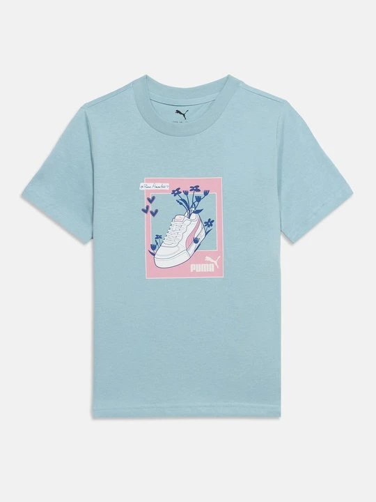 Zdjęcie produktu T-shirt z nadrukiem Puma turkusowy