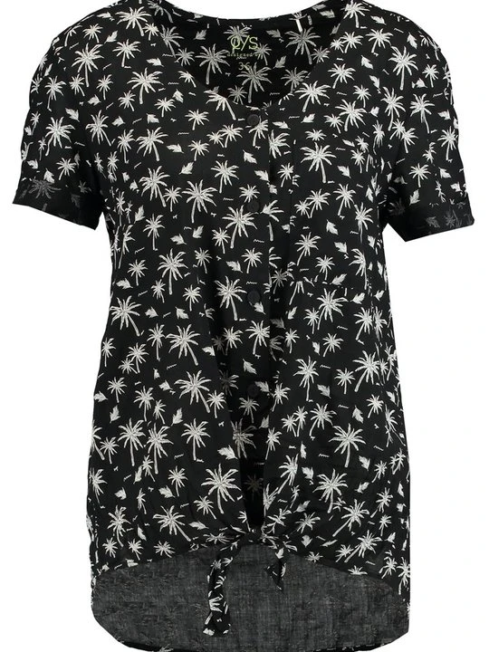 Zdjęcie produktu T-shirt z nadrukiem QS czarny