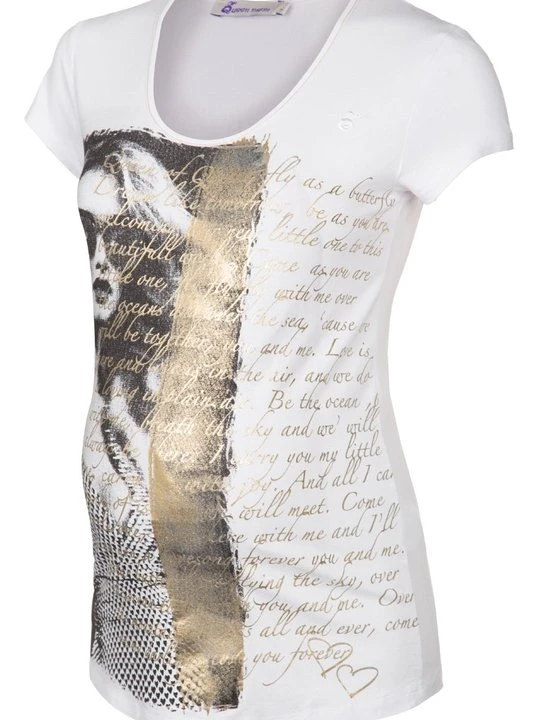 Zdjęcie produktu T-shirt z nadrukiem Queen Mum biały