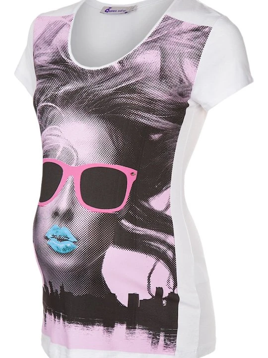 Zdjęcie produktu T-shirt z nadrukiem Queen Mum biały