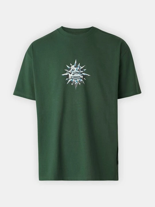 Zdjęcie produktu T-shirt z nadrukiem Quiksilver ciemnozielony
