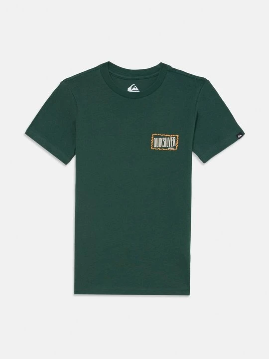 Zdjęcie produktu T-shirt z nadrukiem Quiksilver ciemnozielony