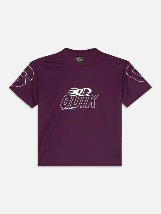 Zdjęcie produktu T-shirt z nadrukiem Quiksilver fioletowy
