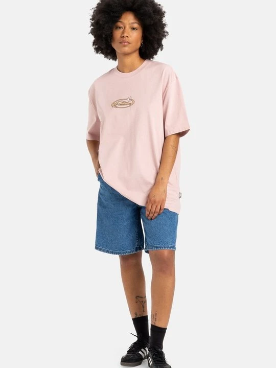 Zdjęcie produktu T-shirt z nadrukiem Quiksilver jasnoróżowy