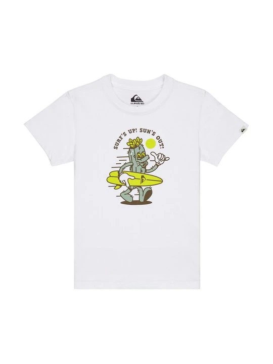 Zdjęcie produktu T-shirt z nadrukiem Quiksilver mleczny
