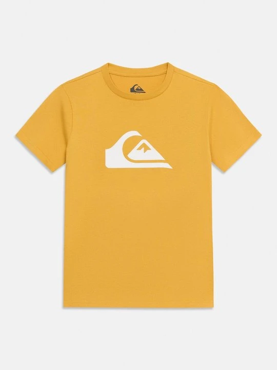 Zdjęcie produktu T-shirt z nadrukiem Quiksilver żółty melanż